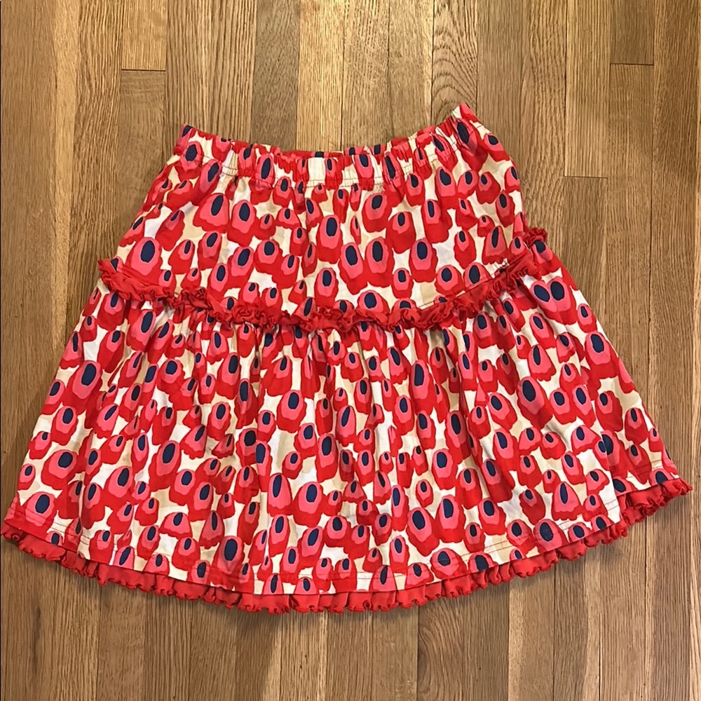 Hanna Andersson Pink and Blue Patterned Skirt